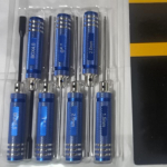 7 tk/ musta &uuml;mmarguse k&auml;epidemega lennukimudeli t&ouml;&ouml;riistade komplekt 0 #+, 1 # -, 4,0, 5,5, BOX, 1,5, 2,0, 2,5, 3,0 mm must