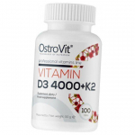 Vitamiin D3 K2, vitamiin D3 4000 + K2, Ostrovit (36250039) 100tab