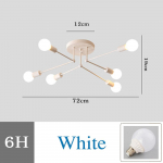 Moodsad LED-l&uuml;htrid s&ouml;&ouml;gituba Elutuba P&otilde;hjamaade Laste Magamistoa Loft Stuy Laelamp Must Kuld Retro Rauast Laevalgusti No Include LED Bulb