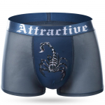 Prinditud Scorpion meeste v&otilde;rkkangast hingavad seksikad bokserp&uuml;ksid &uuml;li&otilde;hukesed v&otilde;rkp&uuml;ksid L