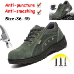 Meeste terasest ninakingad T&ouml;&ouml;kaitsesaapad hingavad saapad Tossud Kingad Purunemisvastane augustamine 46 roheline