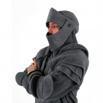 Meeste vintage mask k&uuml;&uuml;narnuki n&ouml;&ouml;biga pullover pikkade varrukatega kapuutsiga dressipluus, pluus L hall v&auml;rv