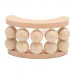 Puidust massaažipallirull 10 helmega Kudede leevendamiseks valusaid lihaseid k&auml;eshoitav rullmassaažiseade fo