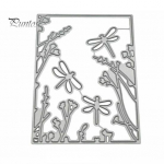 Dragonfly Plant Metalli l&otilde;ikamisvormid DIY Scrapbooking Paberkaardid K&auml;sit&ouml;&ouml;&scaron;abloon h&otilde;be