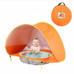Baby Beach Telk Lastele Veekindel Pop Up P&auml;ikesevarju Telk UV-kaitsega p&auml;ikesevarju basseiniga Laps V&auml;lik&auml;mping P&auml;ikesevari Rand TD1076C