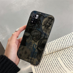 Telefonikott Xiaomi Redmi Note 13 12 Pro 11 10 Pro 12S 11S 10S jaoks Redmi 10 13C 9C 10C Kolju Kujundusega Kest Redmi Note 11 11S 4G