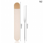 Roostevabast terasest meigitoonik Spatula Mixing Stick Foundation Cream Mixing Tools 2PCS