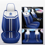 T&auml;ielik viiekohaline Full Surround autopadi Four Seasons universaalne autoistme kate Nahast kulumiskindel m&auml;&auml;rdunud hingav autoistme kate Basic model sinine