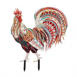 Metallist kukeaia vaia, ilmastikukindel, vastupidav v&auml;lis&otilde;ue &otilde;ue muru Realistlik, rauast kukepulga kaunistus C