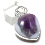 Super Amethyst 23 Gemstone 925 Sterling Silver Jewelry Pendant 1.77 p0e31