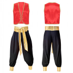 Meeste 2 tk Araabia printsi kost&uuml;&uuml;mikomplekt, mis sobib Halloweeni karnevali cosplay peokost&uuml;&uuml;midega XL
