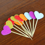 Tordikaunistus Kaardi kaunistustarvikud S&uuml;nnip&auml;ev Muffinikaunistused Peokaunistus Sisestuskaart Pulmakaunistus Muffinik&uuml;psetuskaunistus Ainulaadne 10pcs kuld