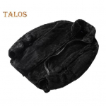 Naiste talvejope paks krae Kahepoolne fliisist kaelakaitse t&otilde;mblukk &uuml;hev&auml;rviline pikkade varrukatega soojust hoidev v&auml;lisjope M must