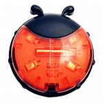 Laste tasakaaluliikuri kodaravalgusti veekindel lepatriinu kujuga maantee m&auml;gijalgratta ratta kaunistus lamp &Ouml;&ouml;s&otilde;idu LED ohutushoiatuslamp Jalgrattatarvikud punane