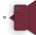 Samsung A55 A54 5G &uuml;mbrise jaoks, pehme vedel silikoonist telefoni&uuml;mbrised Funda jaoks Samsung Galaxy A55 A54 A 55 54 5G p&otilde;rutuskindel pehme kate For Samsung A55 5G veinipunane v&auml;rv