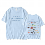 Okinawa T-s&auml;rk kevad/suve vabaaja puuvillane t-s&auml;rk l&uuml;hikeste varrukatega kvaliteetne gooti ts&auml;rk Sudaderas vintage O-kaelusega topid S
