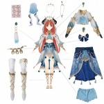 ROLECOS Nilou Cosplay kost&uuml;&uuml;m Seksikas naiste kost&uuml;&uuml;m Nilou Halloweeni peokomplekt Kvaliteetne kleit t&auml;iskomplekt L-(only costume)