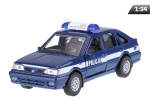 Model 1:34, PRL Polonez Caro Plus POLICJA, granatowo-biały (A884PCPPOGB) 1
