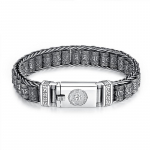 Uus K&auml;sitsi Valmistatud Loov Sutra K&auml;ev&otilde;ru Meestele H&otilde;bedased &Uuml;lekandehelmed Vintage Kuue Silbi Mantra Isiksus 20cm