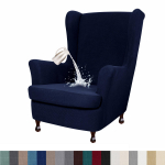 Veekindel tiibtooli kate 2-osaline veniv spandex kangast tiibtooli kate Elastse p&otilde;hjaga tugitooli kate elutoa magamistuppa W33xD36xH45inch