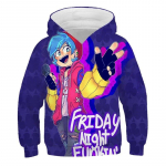 Kuum animem&auml;ng Friday Night Funkin 3D Prindiga Pusad Pusad Poisid T&uuml;drukud Mood Kapuutsiga Pullover Multifilmid Laste Unisex R&otilde;ivad 160