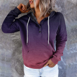 Naiste vabaajamood Vintage Print pikkade varrukatega n&ouml;&ouml;biga Pullover Hoodid Pusad M must