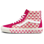 Vans Style 38 Ruuduline Slip-On Kerged K&otilde;rge s&auml;&auml;rega Rula Kingad Unisex Tossud Roosa Valge VN0A38GF2U9 34.5