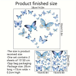 46 t&uuml;kki liblikas seinakleebised, pimedas helendavad kleebised Holograafilised kleebised teismelistele, helendavad pimedas seinakleebised A