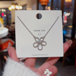 Mood p&auml;ikese kroonlehed rangluu kett Prantsuse &otilde;u Elegantne ripats kaelakee titaanist kaelakee ehted naistele