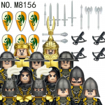 Keskaegne r&uuml;&uuml;tli s&otilde;dalane ehitusplokid s&otilde;jav&auml;e s&otilde;duri figuurid Euroopa lossivahi armee m&otilde;&otilde;k relv s&otilde;ja hobune tellised m&auml;nguasi kingitus