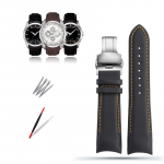 Klassikaline 22/23/24 mm ehtsast vasika nahast kellarihm Tissoti kella jaoks T035627/617/407 seeria kellarihm Butterfly pannal 23mm