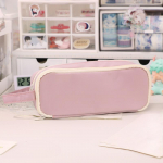 Loominguline pliiatsitase t&uuml;drukutele Armsad Kawaii pliiatsikarbid S&auml;ilitamine Lastele pliiatsikott Suur suur kirjatarvete kast Koolitarbed beež