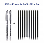 12 tk/komplekt kustutatav pestav kustutatav pliiats, 0,5 mm sinise/musta tindiga geelpliiatsi kustutatav t&auml;itekiri kooli kontoritarvete jaoks 12pcs set punane