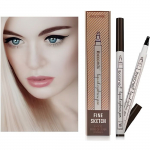 Microblading Sourcil Stylo Tatouage Crayon Sourcils Longue Dur&eacute;e Waterproof Fork Tip Fine Sketch Tattoo Eyebrow Pen (#1 ch&acirc;taigne)