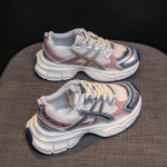 Naiste moed kevad- ja suvised hingavad v&otilde;rkjalatsid Tudengite t&uuml;drukutele Korea stiilis paksu tallaga kingad Naiste vabaaja jooksujalatsid 35 must hall v&auml;rv