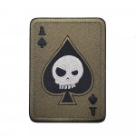 Haike Ace of Spades taktikaline plaaster Velcro m&auml;rk Poker