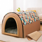 Koerte kennel suurte koerte talvel soojas hoidmiseks. Koerte kennelmaja talvel. Kuldse retriiveri lemmiklooma jaoks eemaldatav ja pestav. Sobib igaks aastaajaks. 2XL: 75 * 50 * 50CM