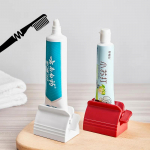 1 tk kodust plastist hambapasta pigistustoru lihtne dosaator veerev hoidik vannitoatarvikute hambapuhastustarvikud With primer valge