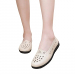 Moodsad naiste kingad madala kontsaga ja v&auml;ljal&otilde;igatud mokassiinid, suvine vabaaja v&auml;lisjalats 2024, lihtsad ja mugavad naiste peale libistatavad kingad 41 beež