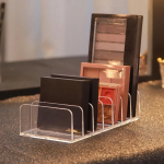 7-kambriline l&auml;bipaistev meigikorder lauv&auml;rvipaleti ja kosmeetika jaoks, tualettlaud ja vannitoa t&ouml;&ouml;pinna hoiukarp S