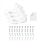 3-osaline seinariiul, akr&uuml;&uuml;list riputatav vitriin vannitoa, elamise jaoks