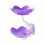 Vannitoa seebialus Ise t&uuml;hjenev eemaldatav kahekihiline imikork Seinale paigaldatav du&scaron;i seebi k&auml;snahoidja lilla