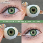 EYESHARE Color Contact Lenses Fashion Green Soft Lenses Natural Brown Makeup Color Contact Lenses Gray Lenses Color Beauty Lenses 1 Pair
