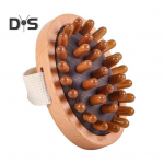 Meridian Pressure Brush Wood Therapy Massaažipintsel k&otilde;hurasva tselluliidi eemaldamiseks Naturaalne puidust kehahari lihasvalu leevendamiseks A