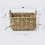 K&auml;sit&ouml;&ouml; dekoratiivpaberist trossihoidja kootud korv lauaarvuti hoiustamine rotangist imitatsioon mitmesugused m&auml;nguasjade hoiustamise vitstest korv