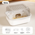 Suur akr&uuml;&uuml;list hamstri puur &ndash; kuldkaru luksuslik lemmikloomade elupaik Square hamster cage kollane