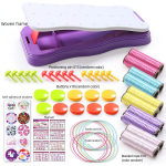 T&uuml;drukute k&auml;e k&ouml;ie kudumise komplekt Laste m&auml;nguasjad V&auml;rvilise k&auml;ev&otilde;ru valmistamine Punumismaterjal Sensoorne treening K&auml;sit&ouml;&ouml; M&auml;nguasjad Kingitus T&uuml;drukute m&auml;ngud roosa