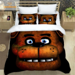F-Five-Nights At Freddy's FNAF voodipesukomplekt King Twin Double Boys voodipesu Mirkofiibrist v&otilde;i pol&uuml;estrist tekikott EU single(135x200cm)