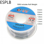 ESPLB CF-10 Joodistraat Tina 0,5/0,6/0,8/1,0/1,2/1,5/2,0mm Rull Puhas Kampoliga S&uuml;damik Joodistraat Flux Rull Toru 1.5mm