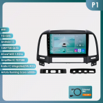 Hizpo 2din Android Autoraadio Hyundai Santa Fe 2 2006 - 2012 jaoks Autoraadio Multimeedia Video M&auml;ngija GPS Navigaator Peaseade intelligentne Carplay Auto 4G RDS P1 4Core 1G 32G